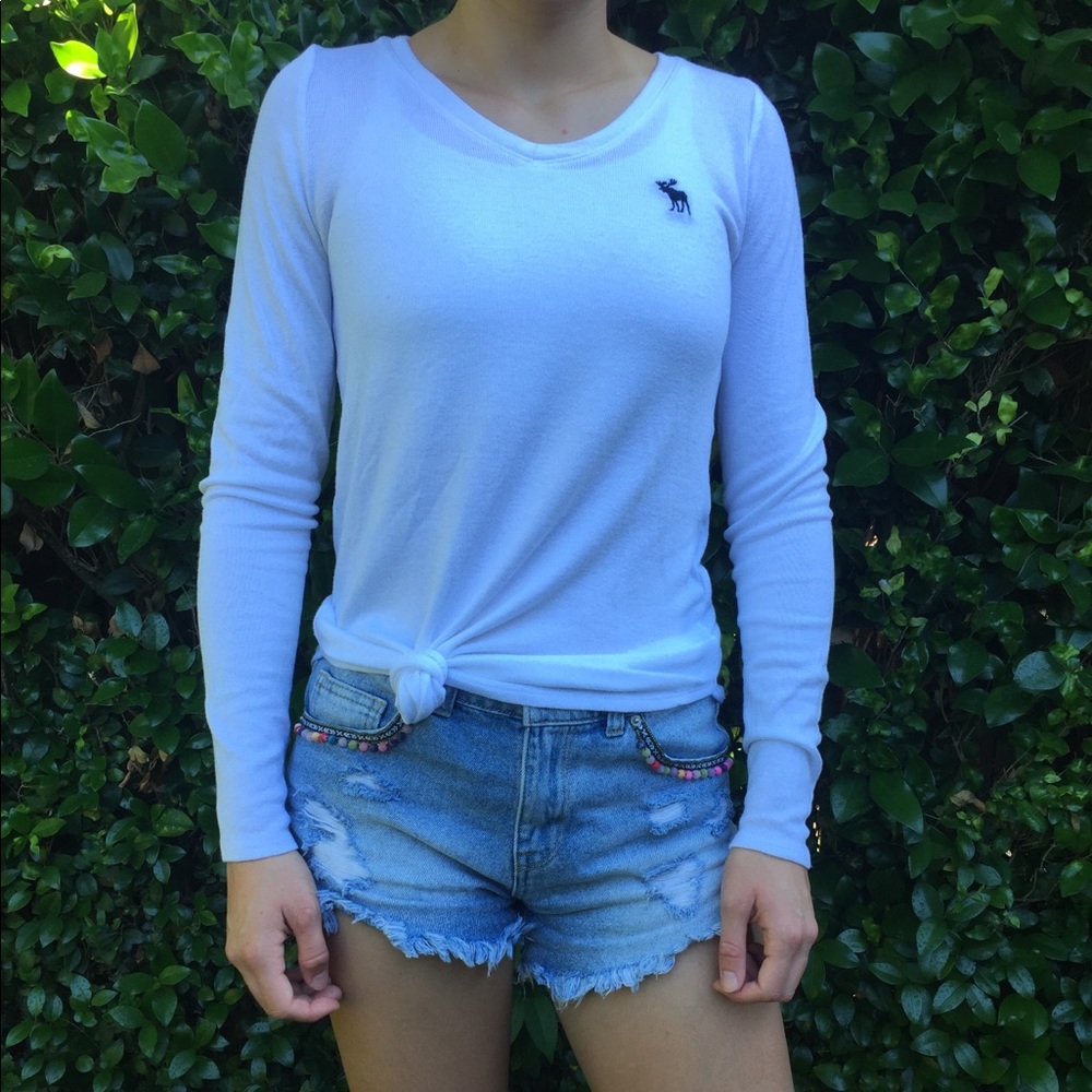 Thin Knit White Top